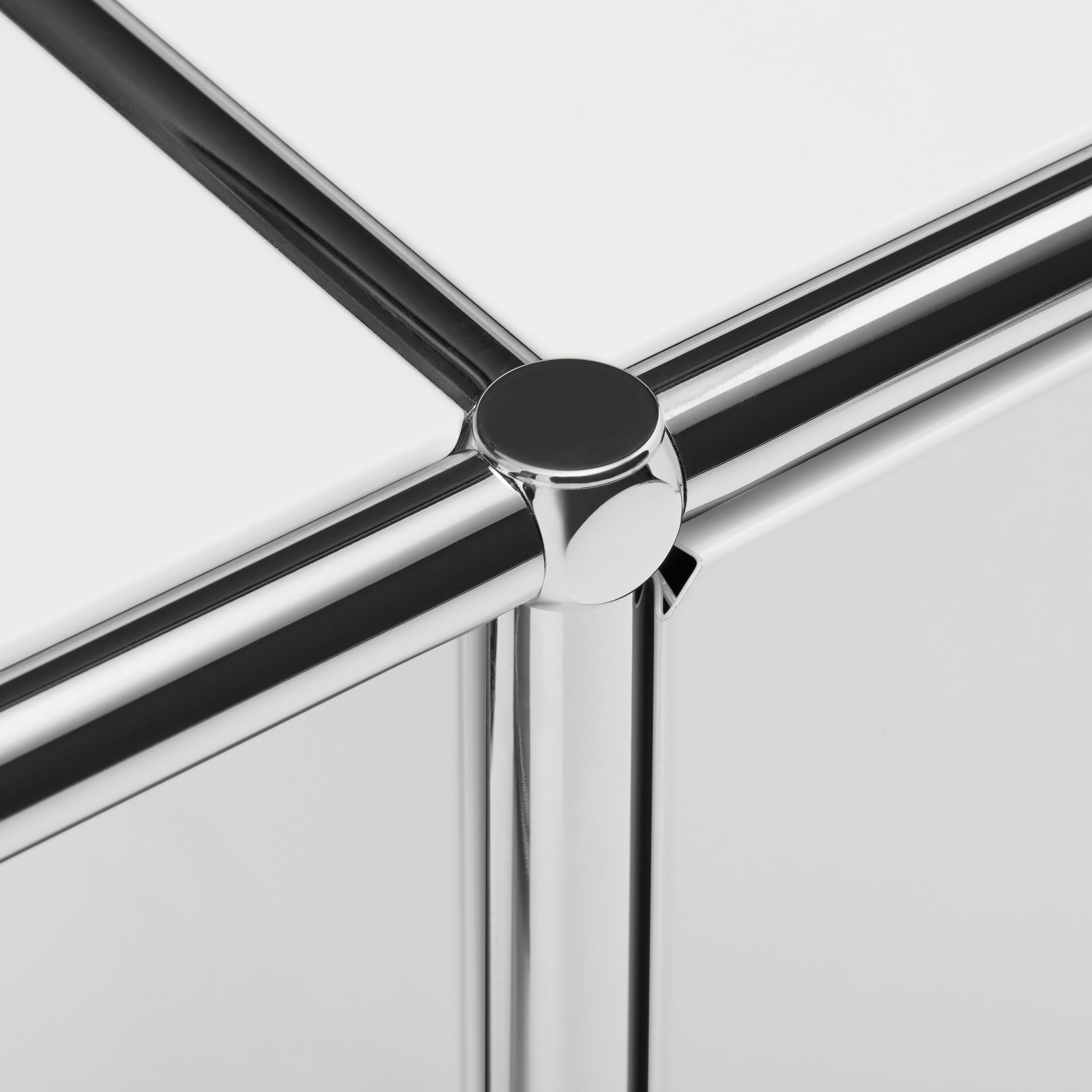 FLEXCUBE Schreibtisch - Hellgrau / B: 152.0 cm x T: 40.0 cm x H: 80.0 cm