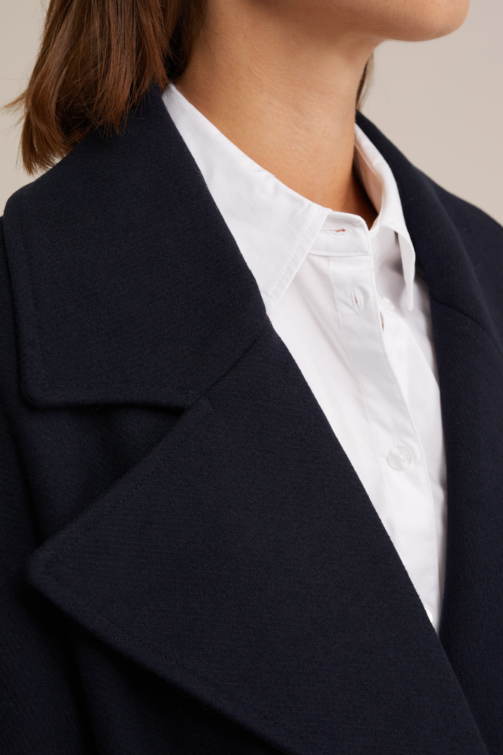 jas van wolmix WE Fashion Donkerblauw