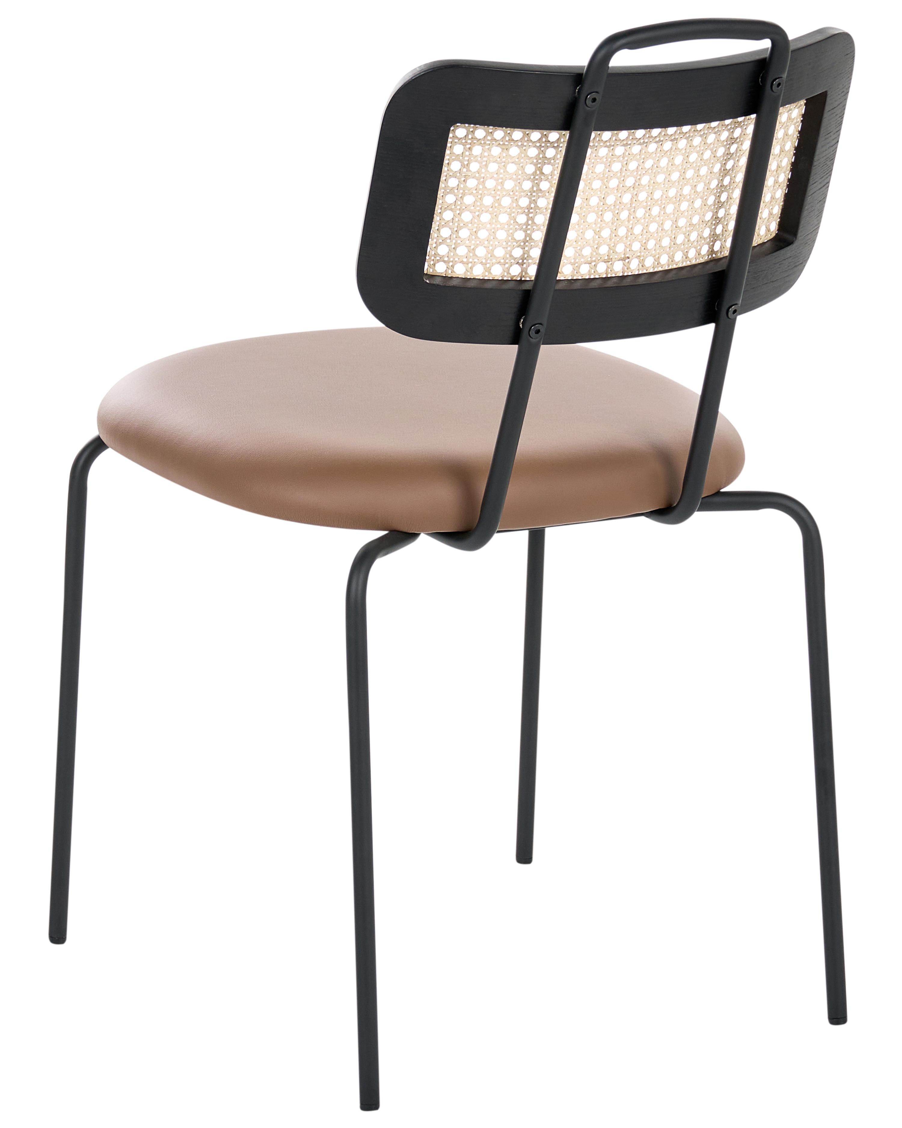 Set van 2 eetkamerstoelen ADELANTO Bruin