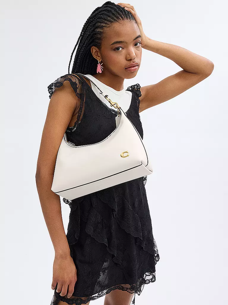COACH Ledertasche - Hobo JULIET creme