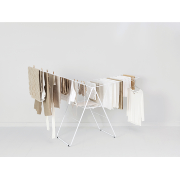 Brabantia HangOn Droogrek - 25 m - Inklapbaar wasrek - White
