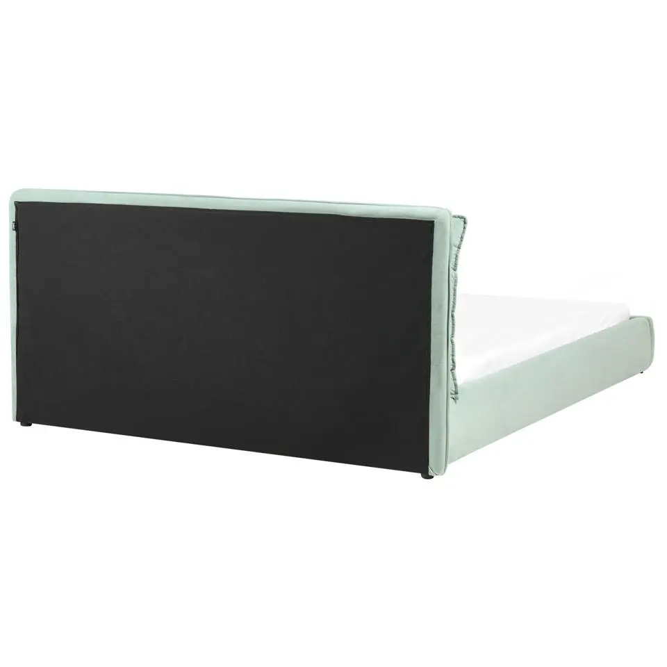 BAJONNA - Tweepersoonsbed - Mintgroen - 180 x 200 cm - Stof