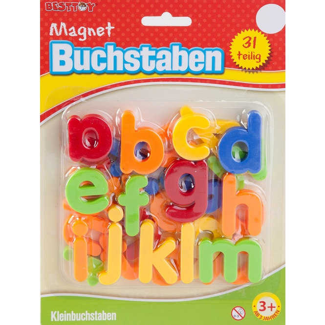 Magnetbuchstaben klein - 31-teilig - Besttoy
