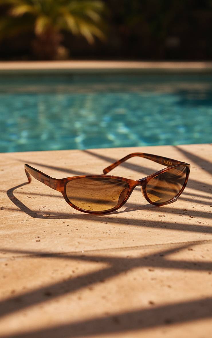 Marron Lunettes De Soleil Œil-de-chat Slim Alexa Havane A.kjærbede