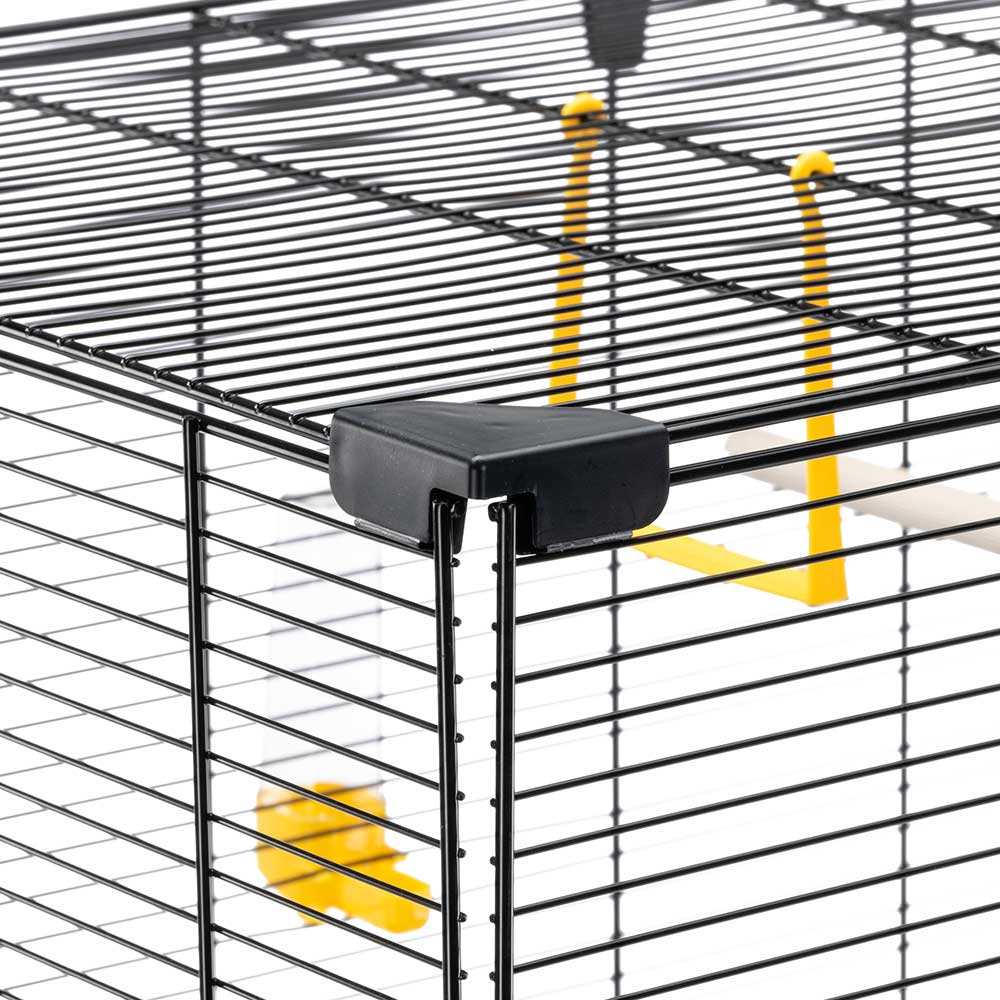 Ferplast grande cage pour canaris, perruches et oiseaux exotiques piano 6, avec mangeoires pivotantes et accessoires
