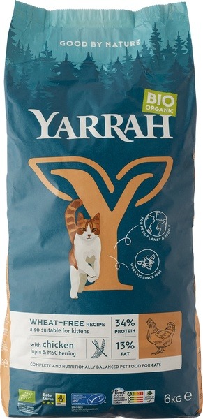 Yarrah Kattenvoergrainfree Bio (6000 gr)