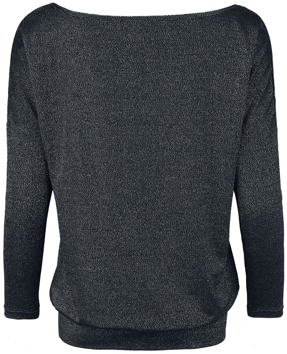 Haut Manches Longues Scintillant | Black Premium by EMP T-shirt manches longues