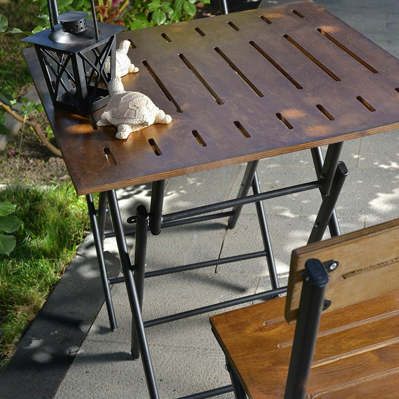 Sunny Garden Ensemble de jardin 2 personnes marron