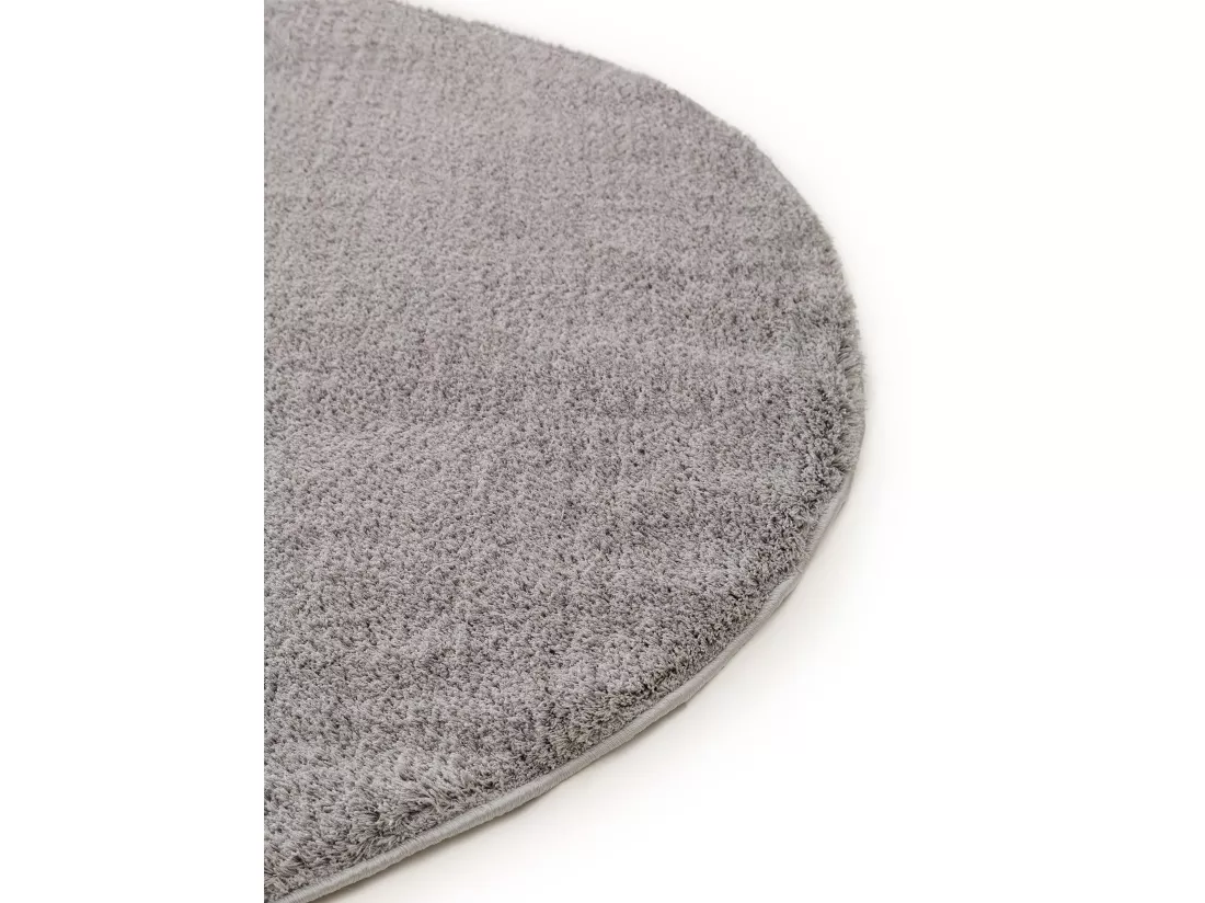 Tapis à poils longs rond Soda Gris ø 200 cm rond