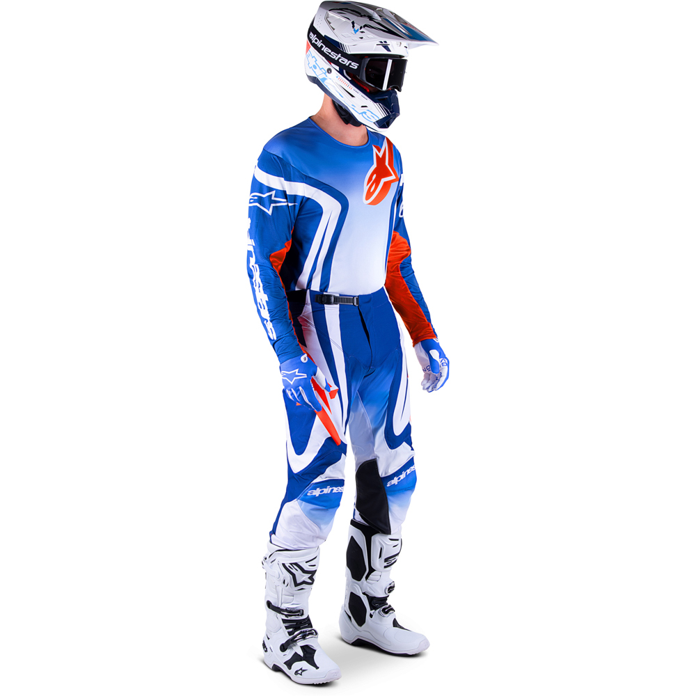Alpinestars - Pantalon Racer Semi Bleu / Blanc / Orange