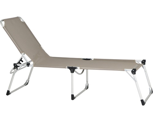 Siena Garden XXL ligstoel, taupe stof