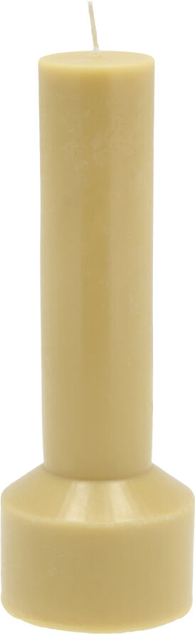 Villa Collection Bloklys Hvils D7 x 20 cm Dusty Yellow Paraffin/Stearin Dusty yell