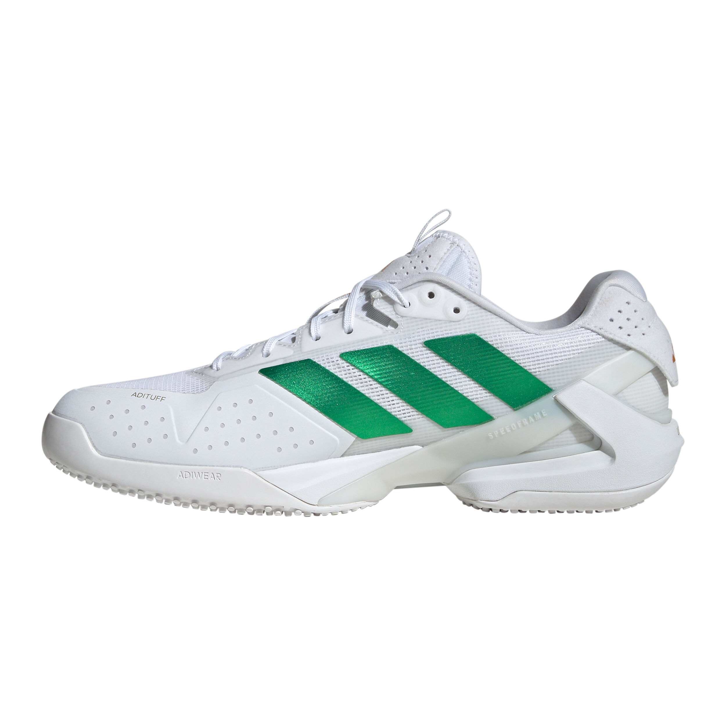 adidas Adizero Ubersonic 5 Chaussure Gazon Hommes - Blanc , Vert