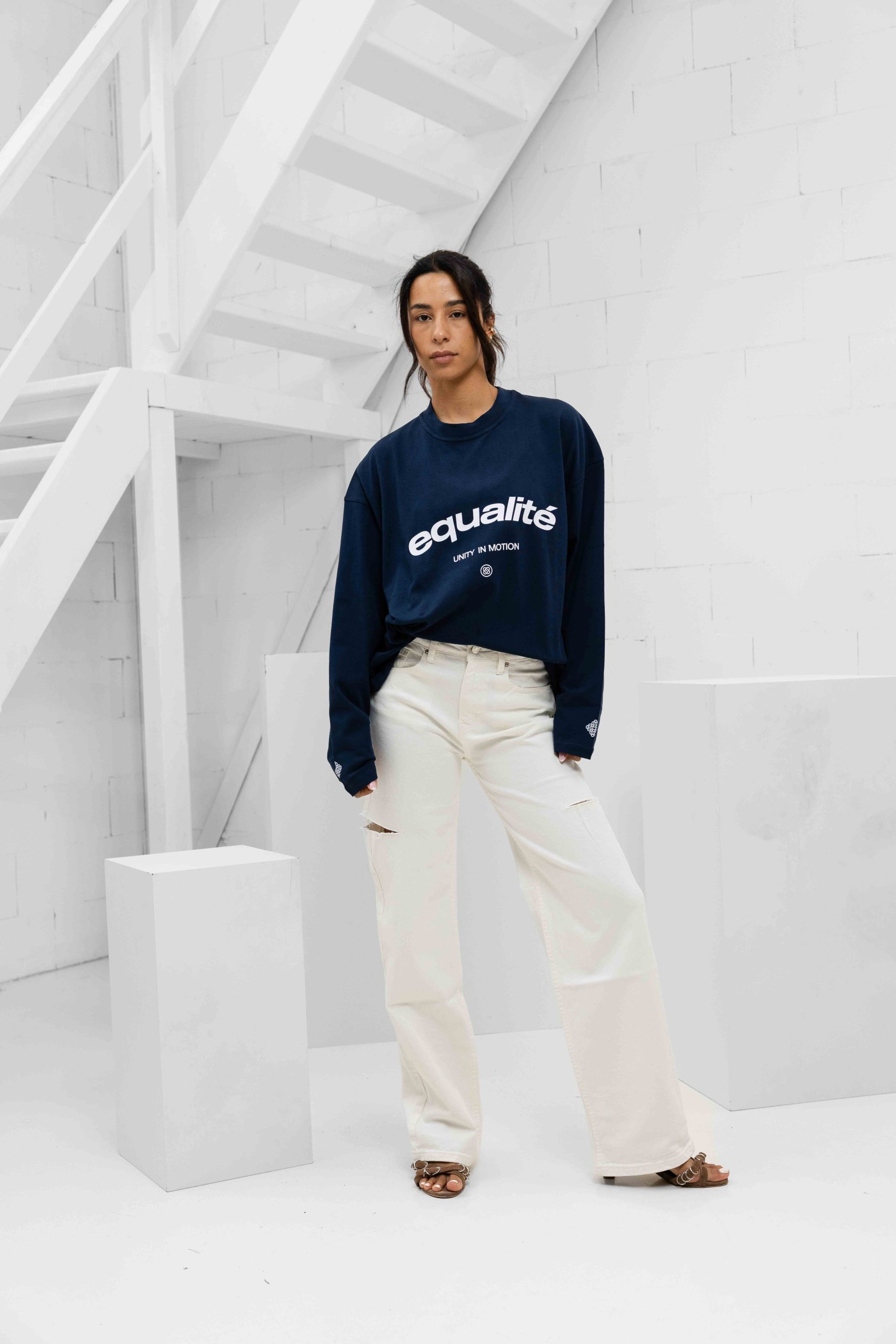 Equalité Celeste Longsleeve T-Shirt Dames Donkerblauw