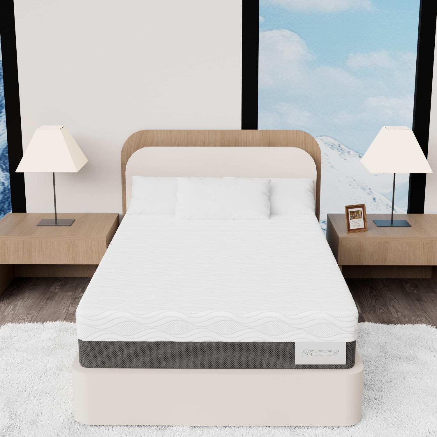 Matratze 120x200cm H3, 7-Zonen Memorymatratze 26 cm Höhe, Kaltschaummatratze H2/H3 Härtegrad, Premium Matratze für großes Doppelbett & Familien Schlafzimmer (120x200X26cm)