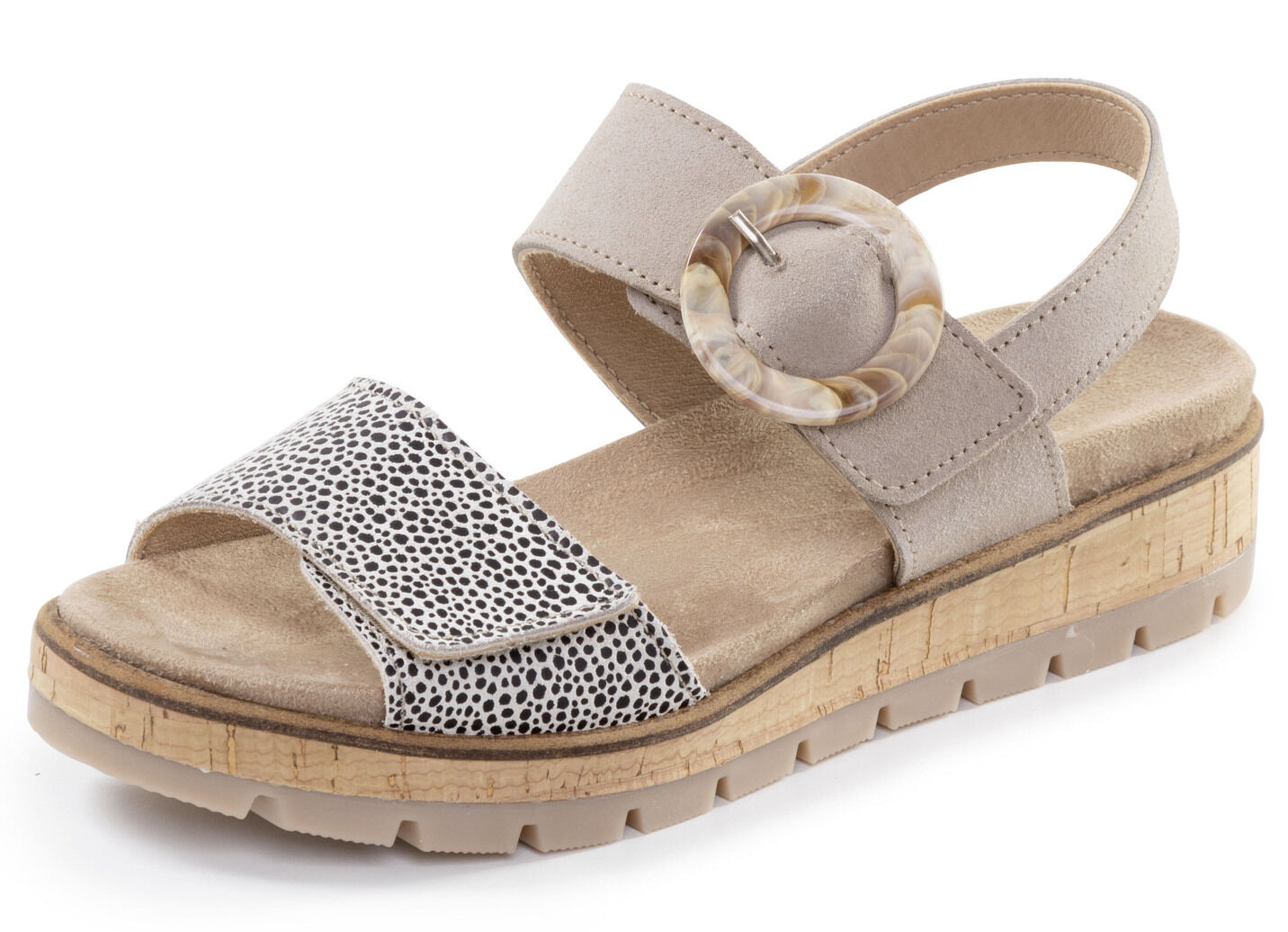ELENA EDEN, modische Damen-Sandalen, Weite H, mit herausnehmbarem Fussbett