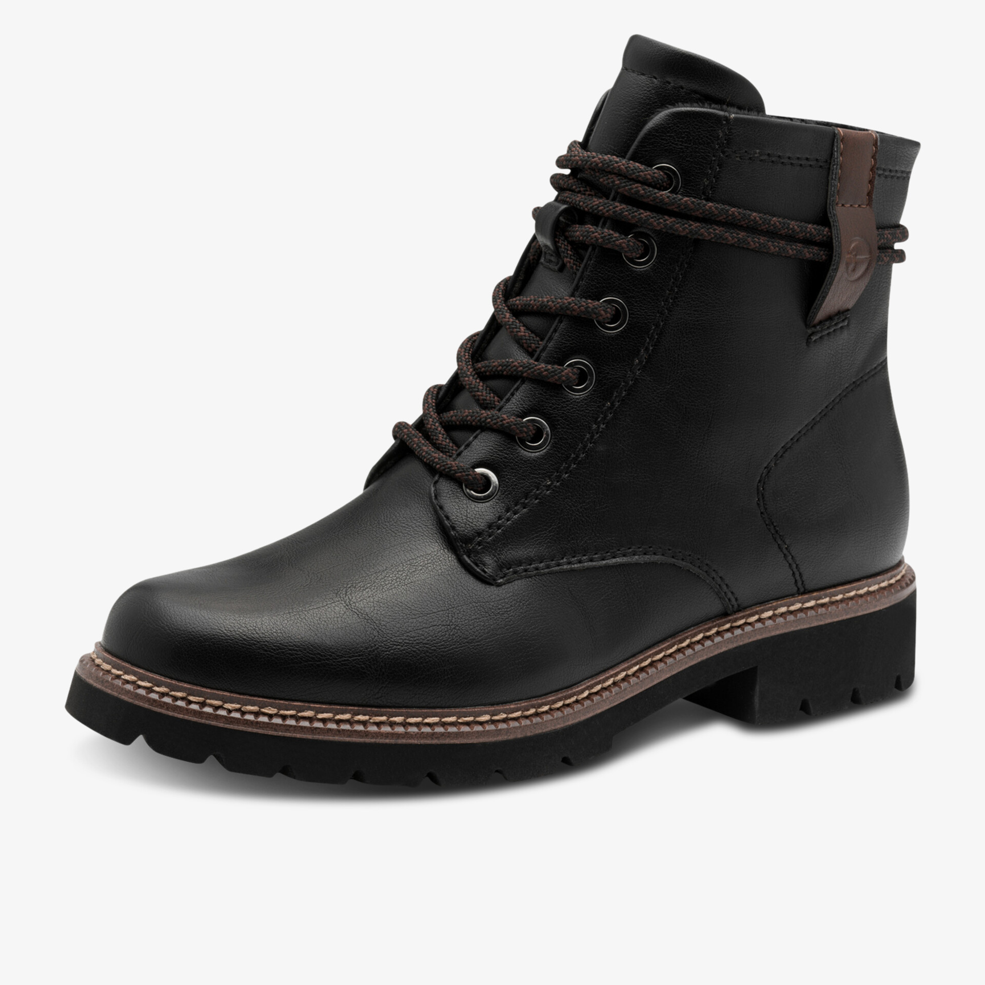 Tamaris Damen Schnürstiefeletten schwarz