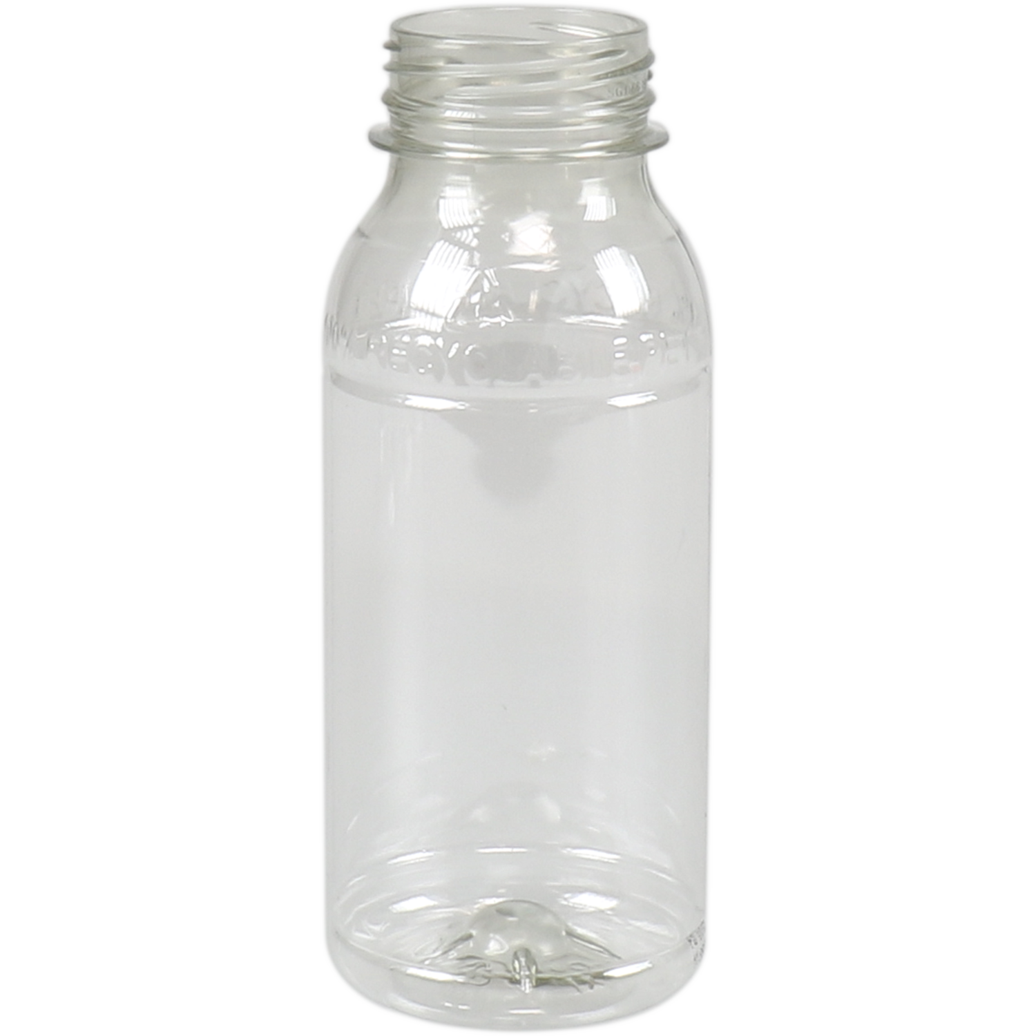Fles, Gerecycled PET, zonder dop, 250ml, transparant