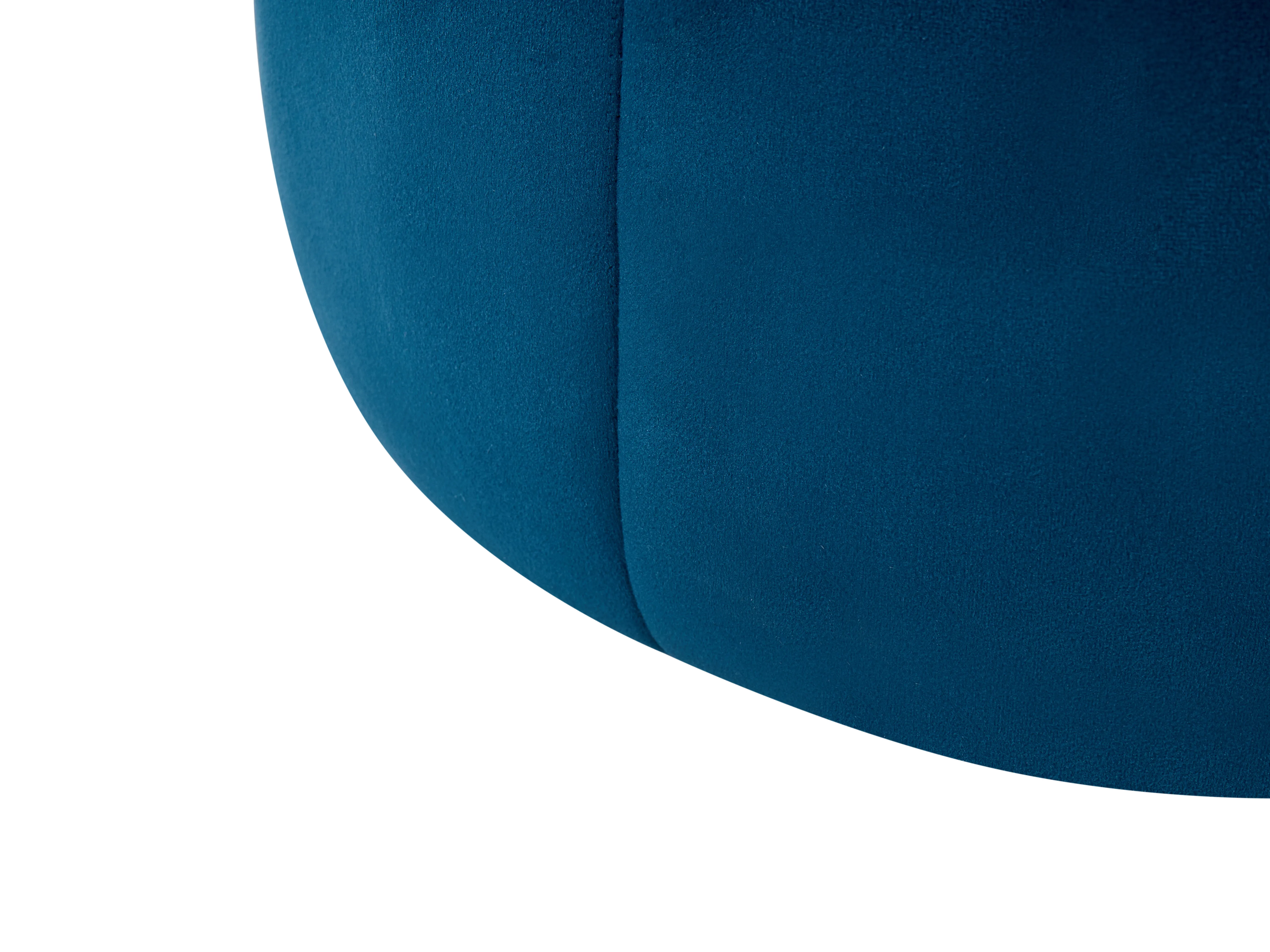 Poef SELBY Fluweel Blauw