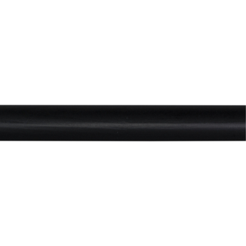 Kwartrond grenen zwart gelakt 13x13mm 270cm