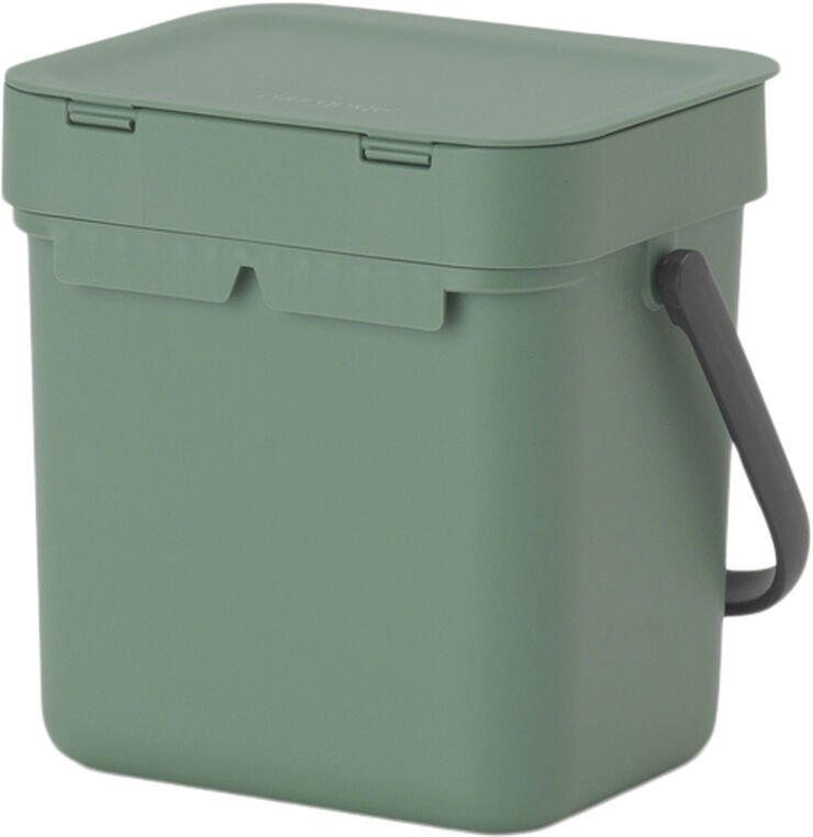 Brabantia Affaldsspand m/låg sort. kon. 3 ltr Fir green