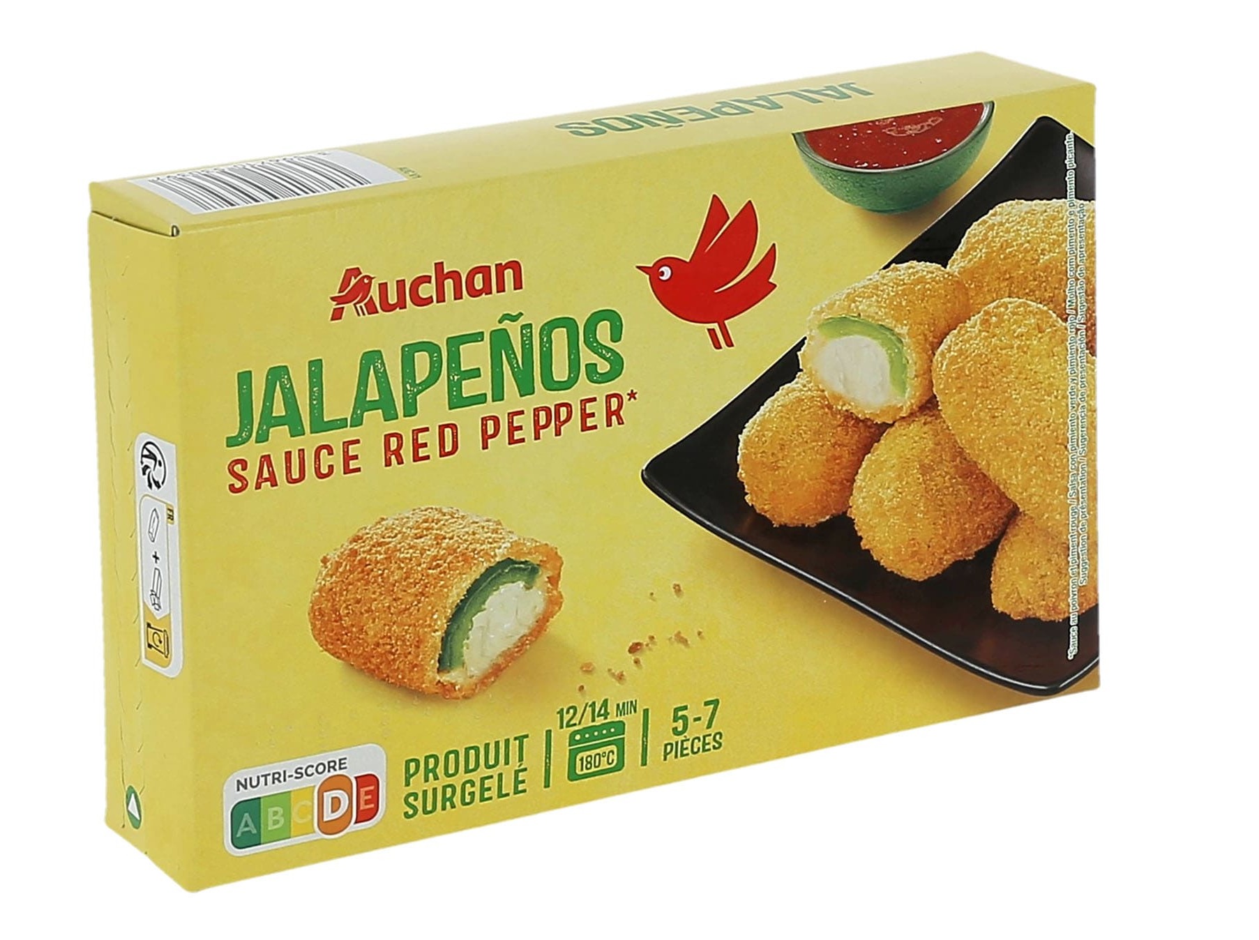 JALAPEÑOS AUCHAN MARINADOS COM MOLHO PICANTE 250G