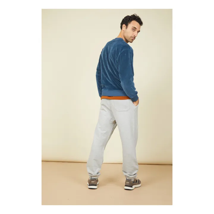 SMALLABLE BASICS Sweat Velours Homme Coton Bio | Océan
