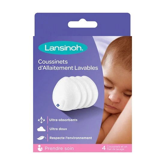 Coussinets d'allaitement lavables x4   de               Lansinoh
