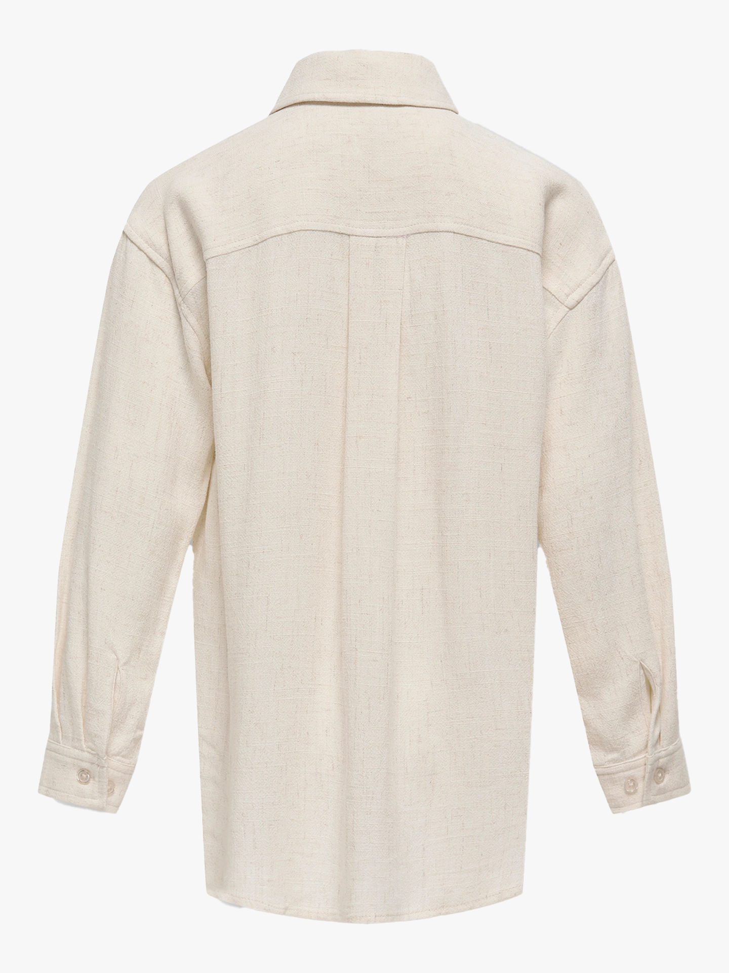 Siesta Long Sleeve Linen Blend Oversized Shirt