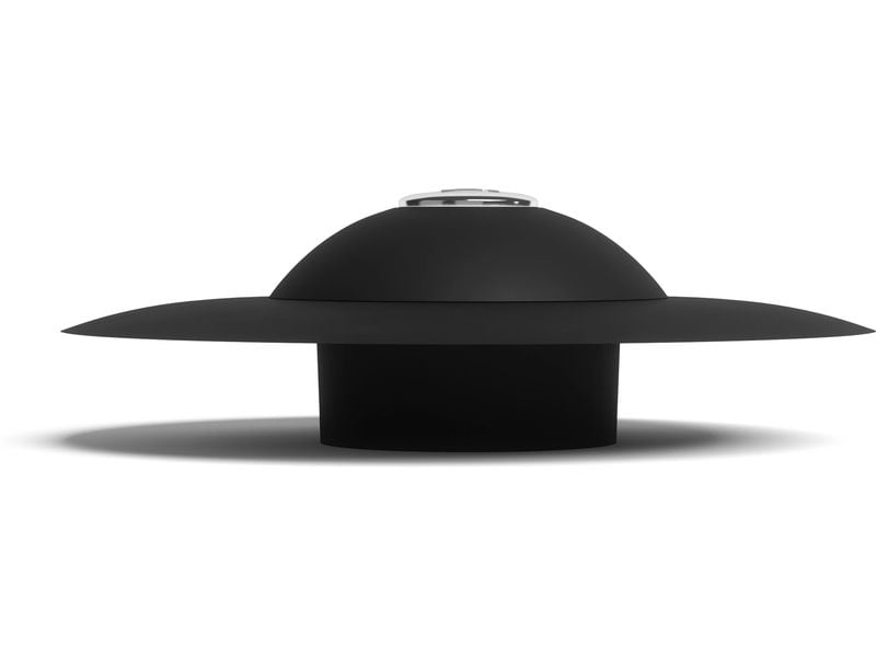 Umbra Waschbeckenstöpsel Flex mit Haarsieb, Silikon, Schwar Badewannenstöpsel