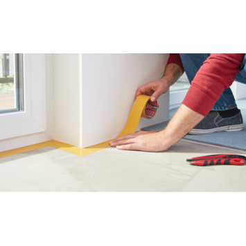Tesa Extra Sterk tapijttape geel 25 m x 50 m