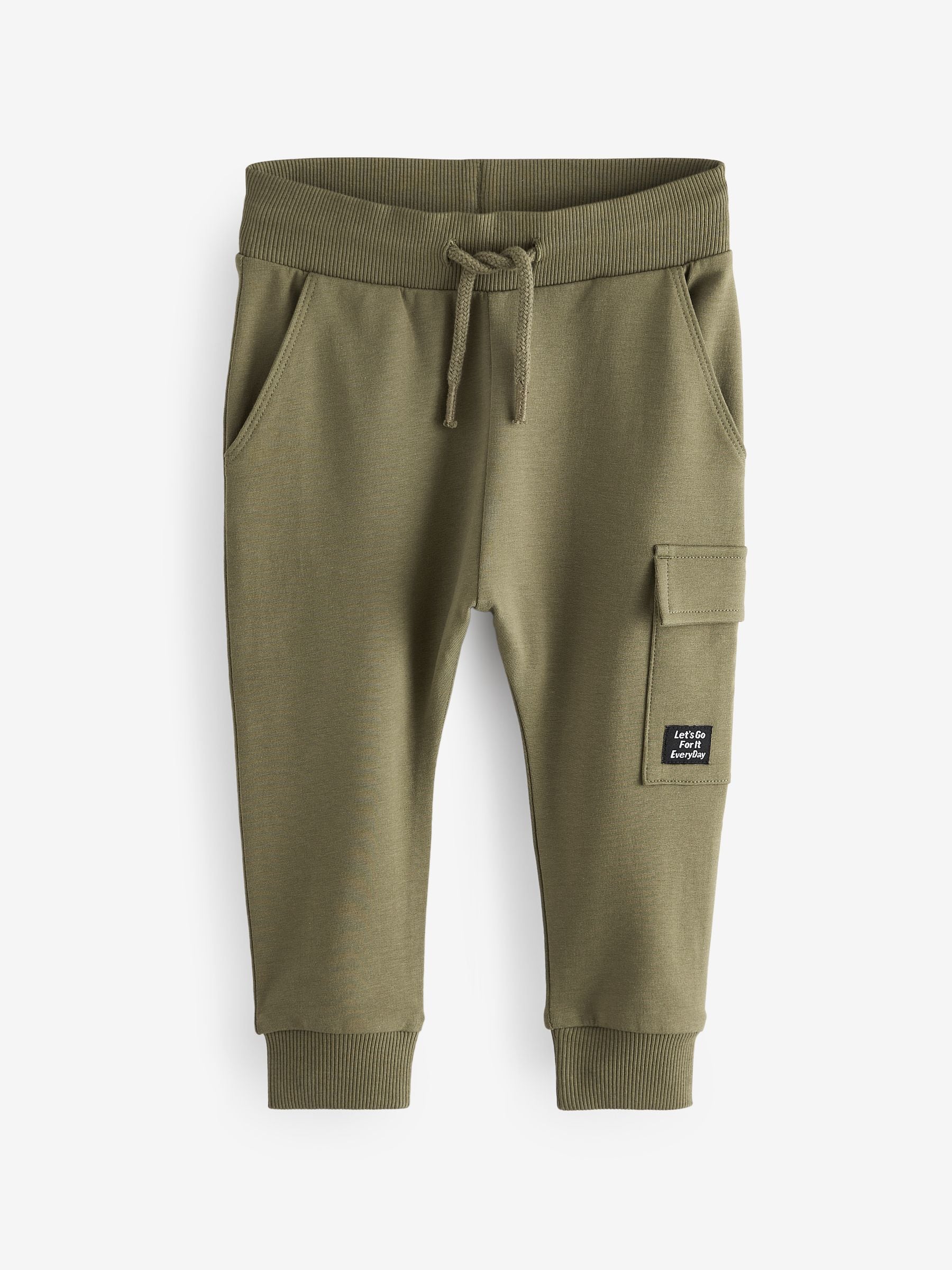 Kakigroen/grijs/zwart - Set van 3 superskinny utility-joggingbroeken (3 mnd-7 jr)