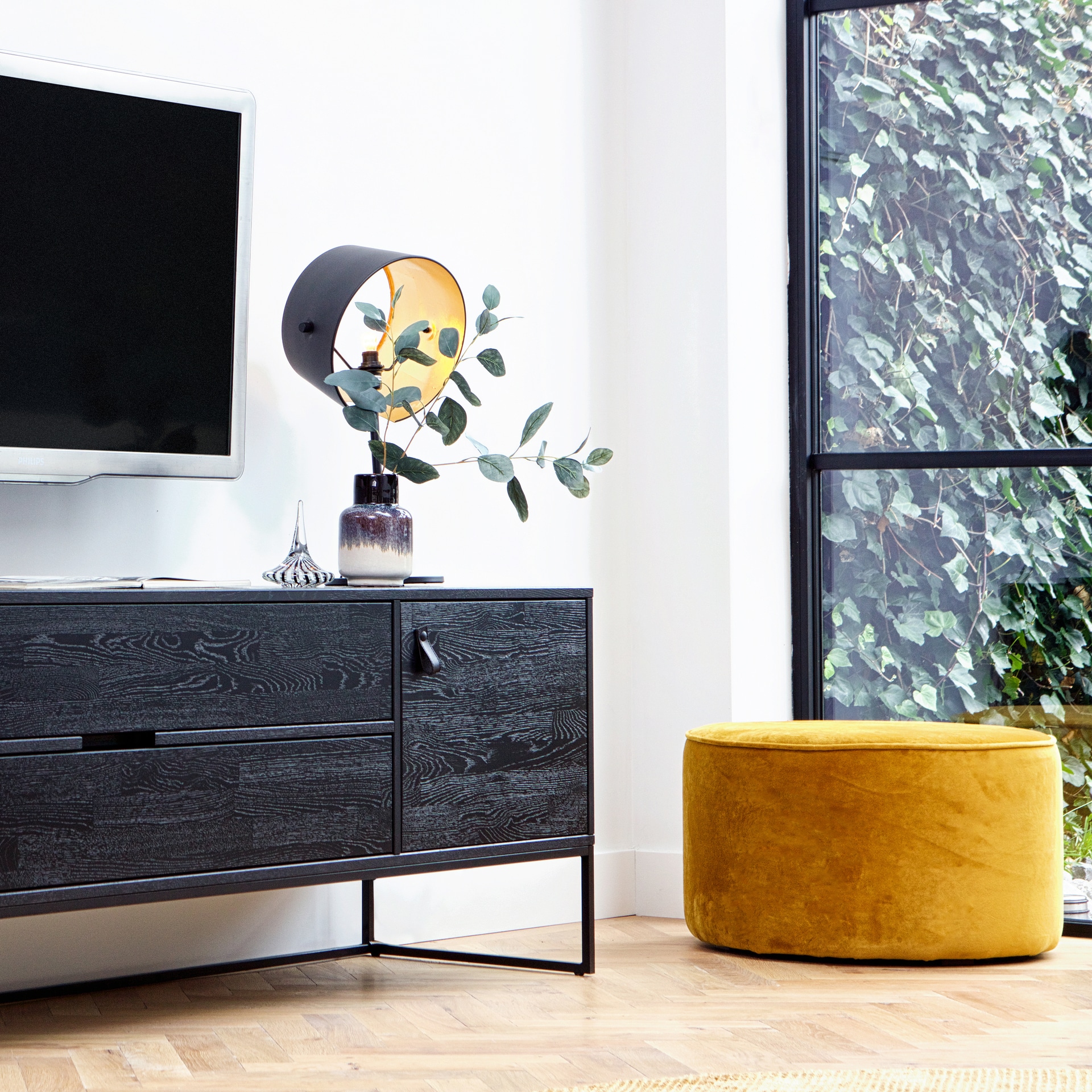 Pouf SARA 60 cm ockergelb