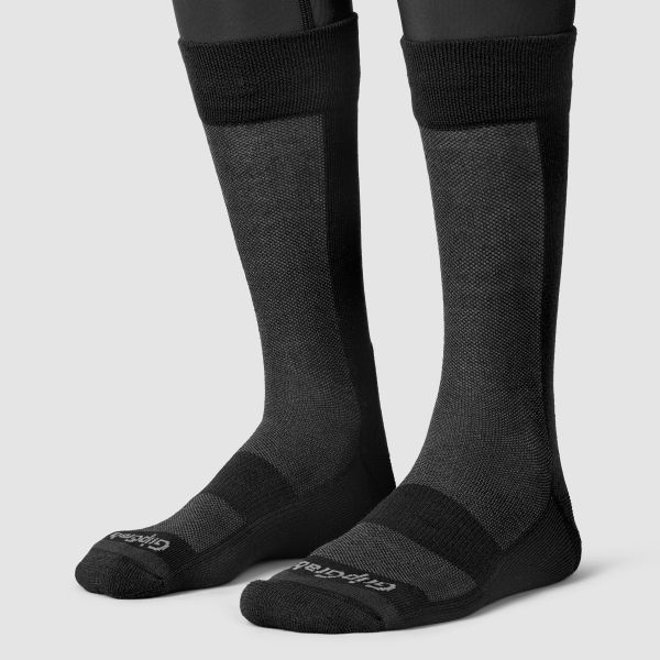 GripGrab High Winter Sock Cykelstrømpe, Black