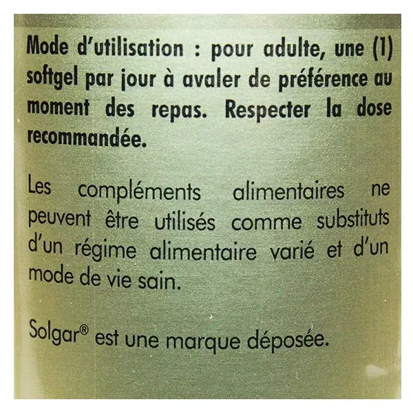 Solgar Vitamina D3 1000 UI 100 cápsulas moles