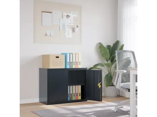 Classeur anthracite 90x40x70 cm acier