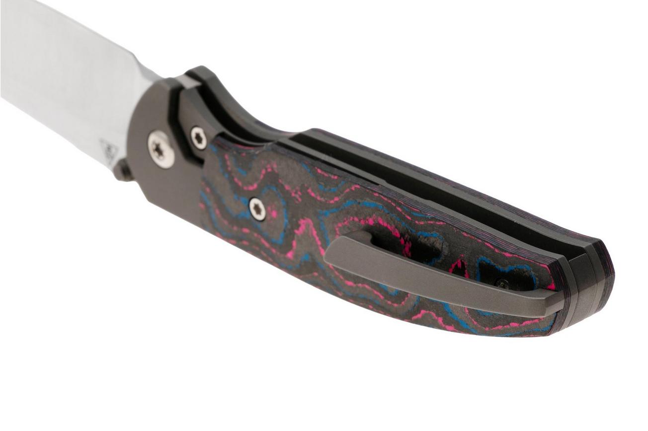 Jack Wolf Tango TANGO-01-CC-MIAMI, Satin CPM S90V,  Titanium CamoCarbon Miami, zakmes, Chris Ortiz design