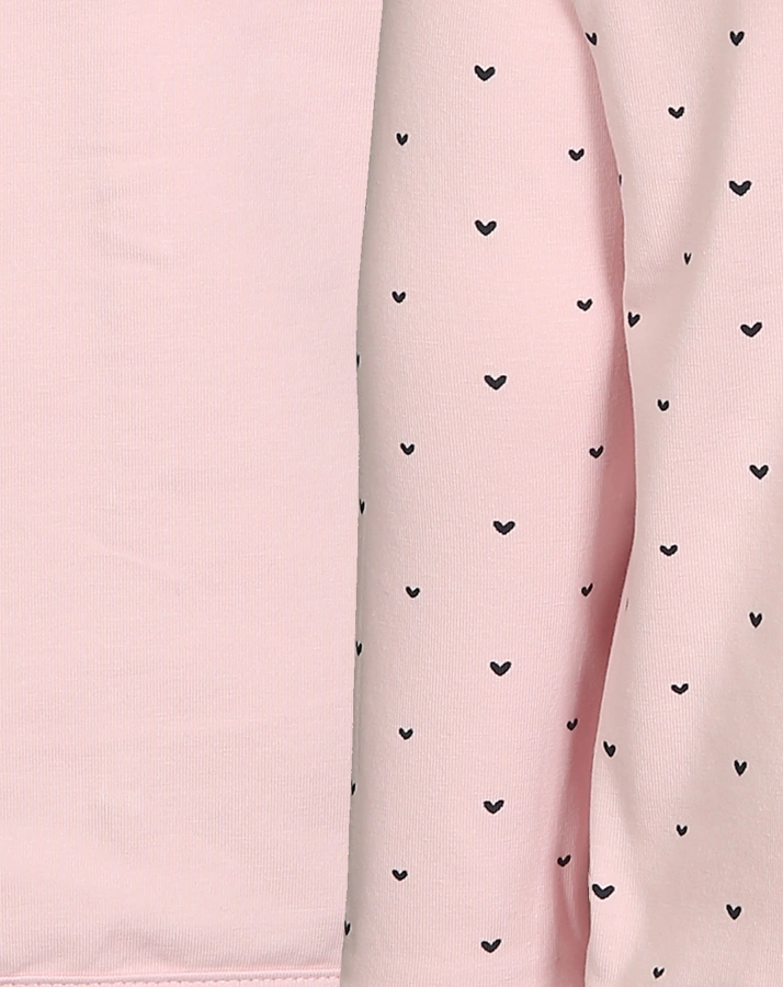 Kapuzen-Sweatjacke NOVI – HEARTS zum Wenden in rosa
