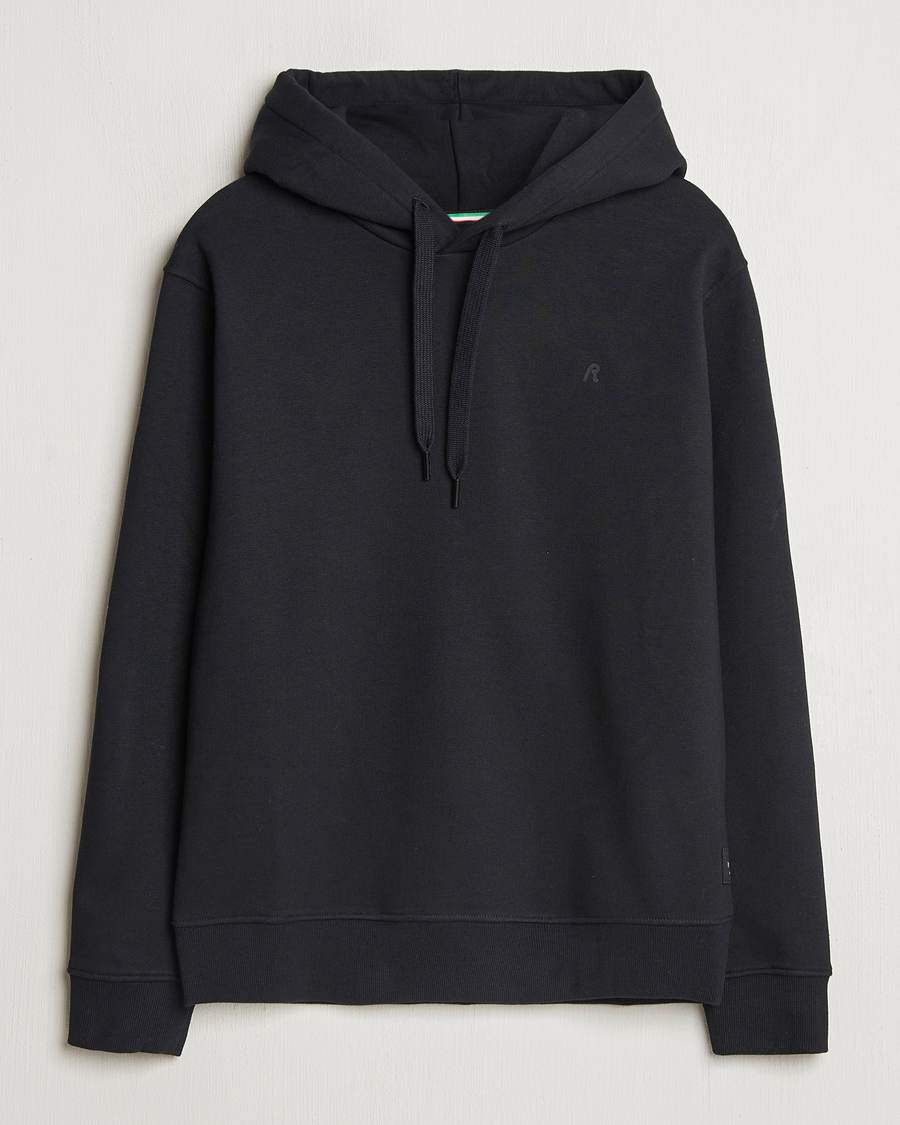 Replay Tonal Logo Hoodie Black