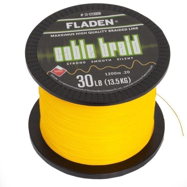 Tresse de câble Fladen Maxximus Fladen Maxximus Jaune (1200m)