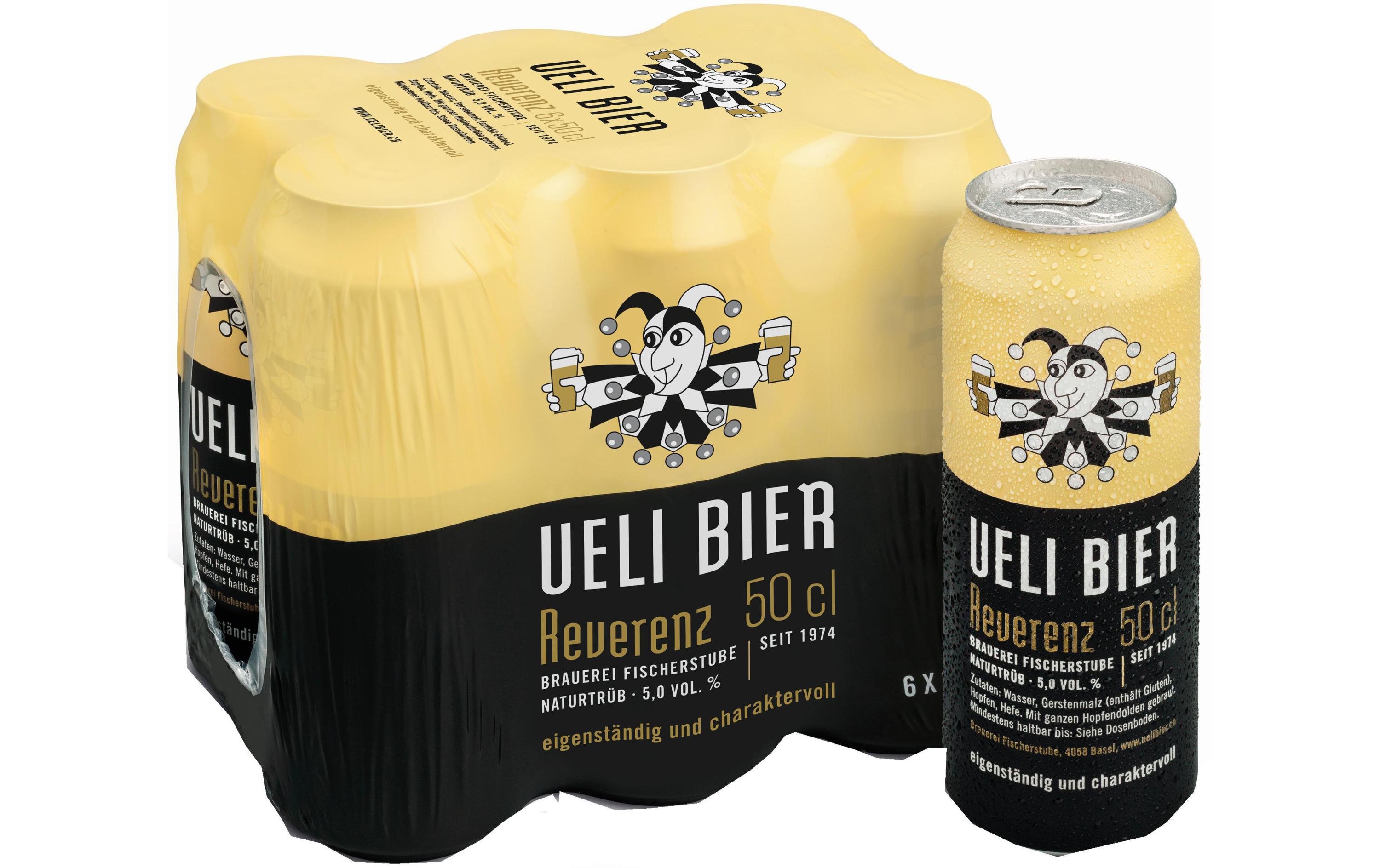 Bier Reverenz naturtrüb 6 x 0.5 lTrübes Bier mit ausgeprägtem Hopfenaroma