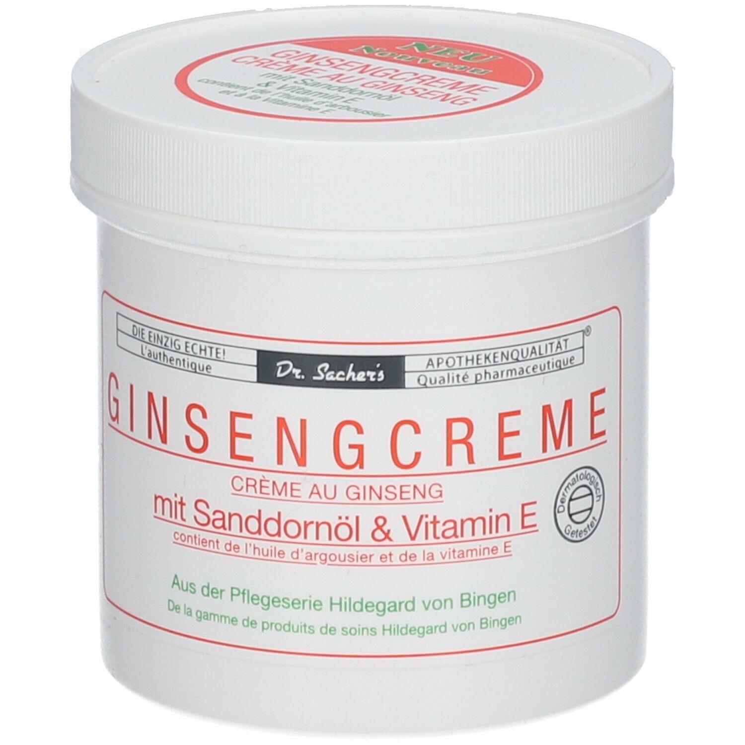 Dr. Sacher´s Ginseng Creme mit Sanddornöl und Vitamin E