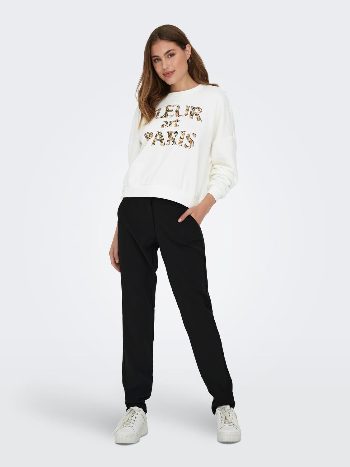 ONLASTRID Normal geschnitten Chino Hose Black