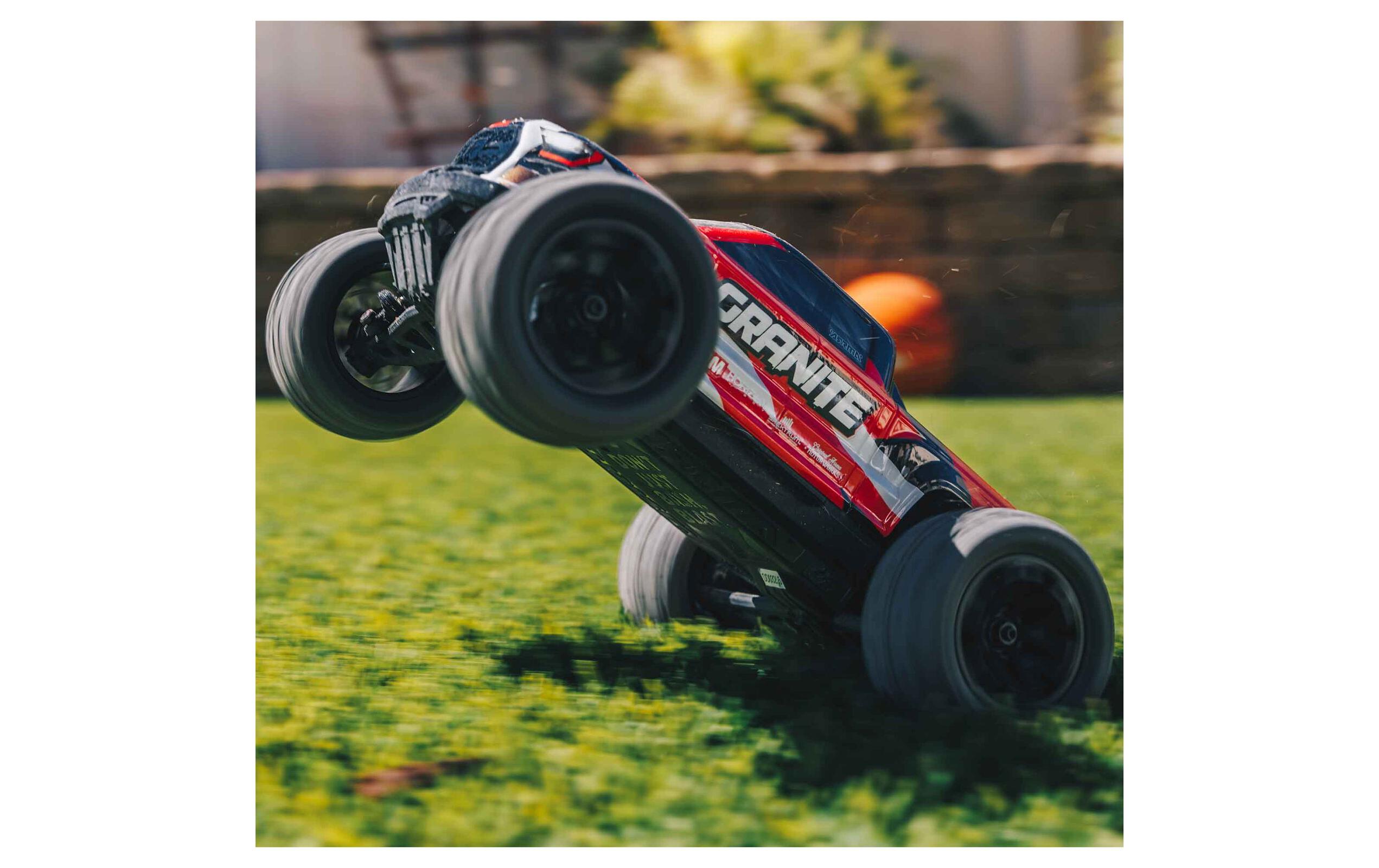 Monster Truck Granite Grom Mega 380 Rot, RTR, 1:18<br>Robuster 4wd mini Monstertruck mit Spektrum Technik