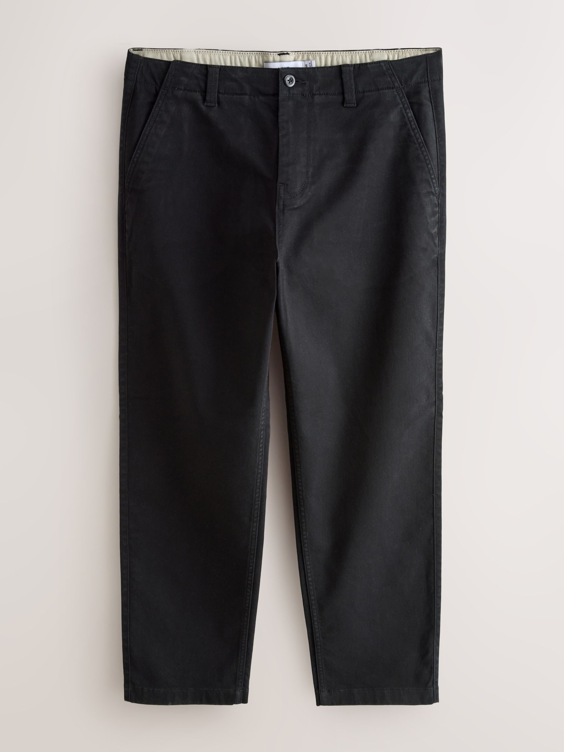 Zwart - Relaxed fit - Authentic Cotton Rich Stretch Trousers