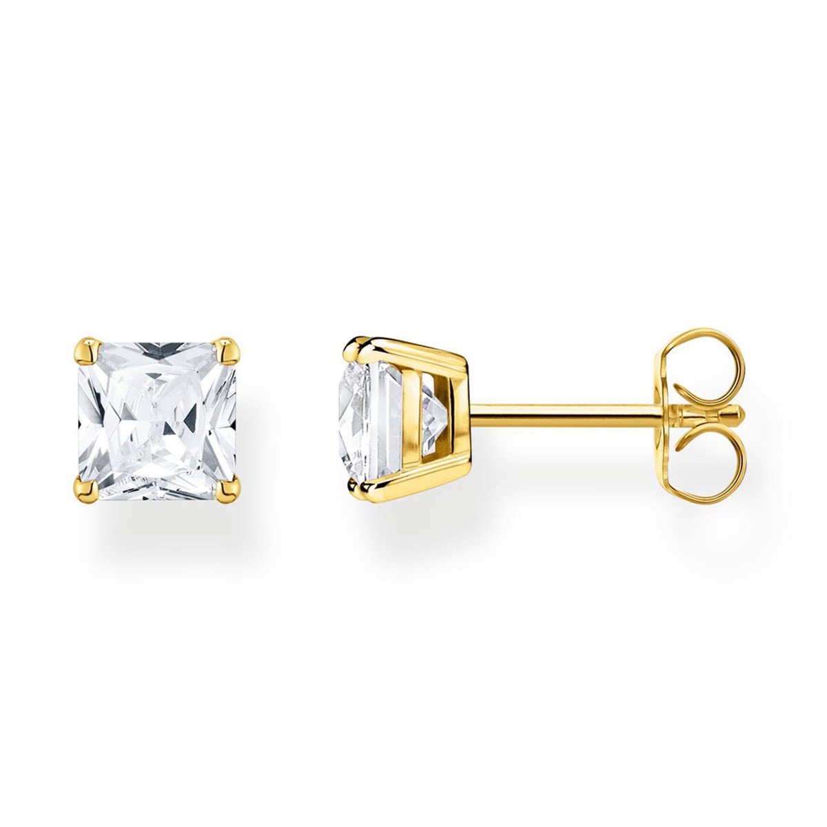 Boucles d'oreilles Thomas Sabo argent doré oxyde