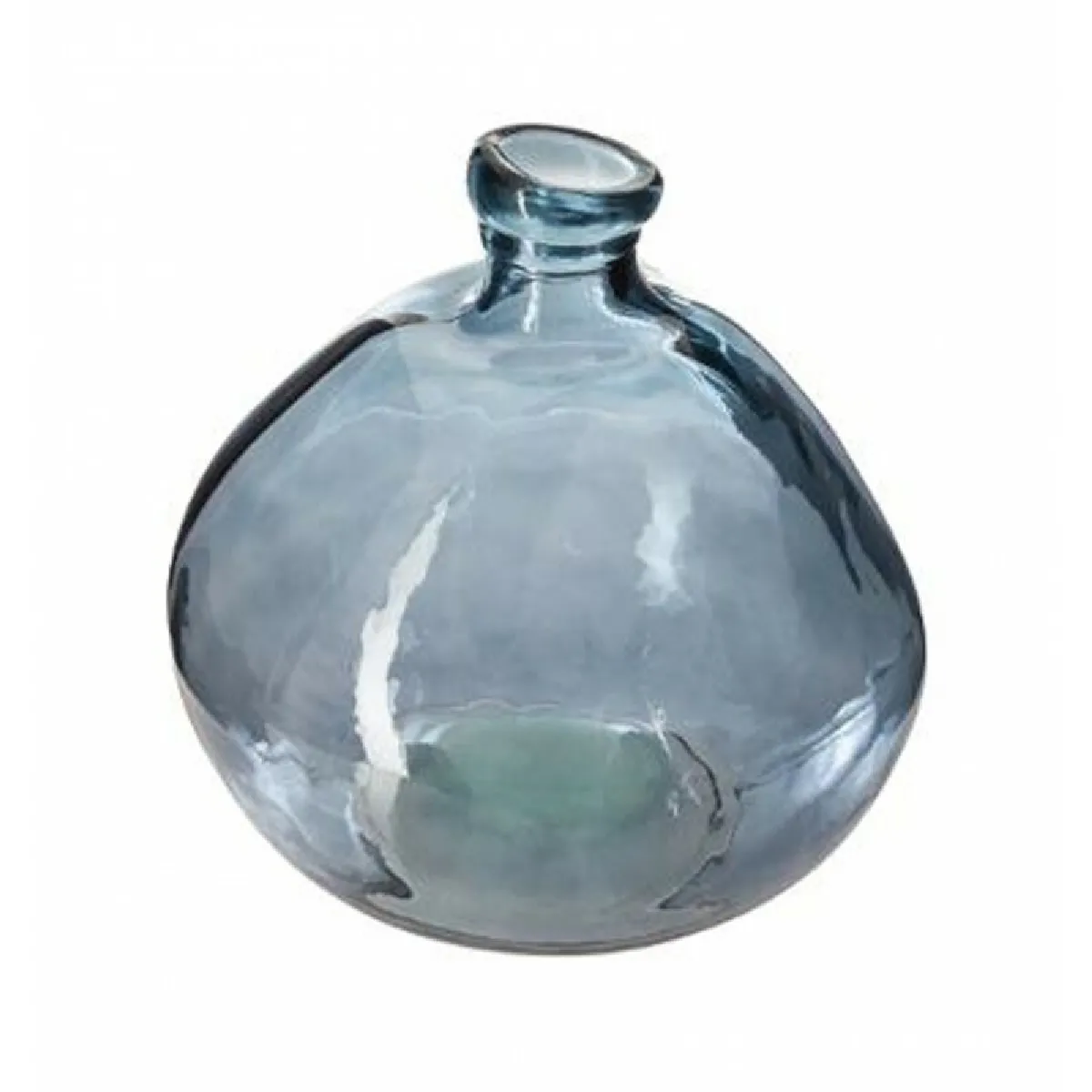 Vase Rond Verre Recyclé Ballon 22cm Orage