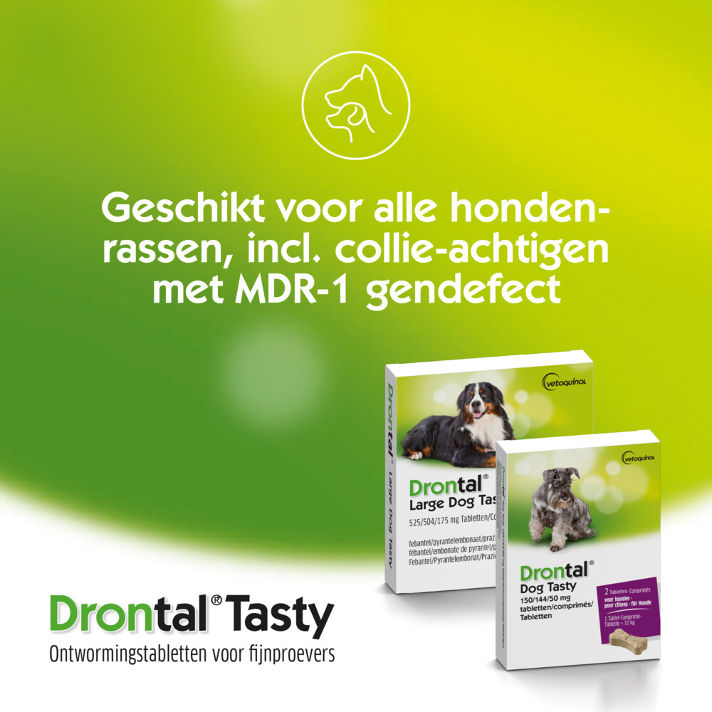 Drontal Ontworming Tabletten Hond vanaf 35 kg2 tabletten
