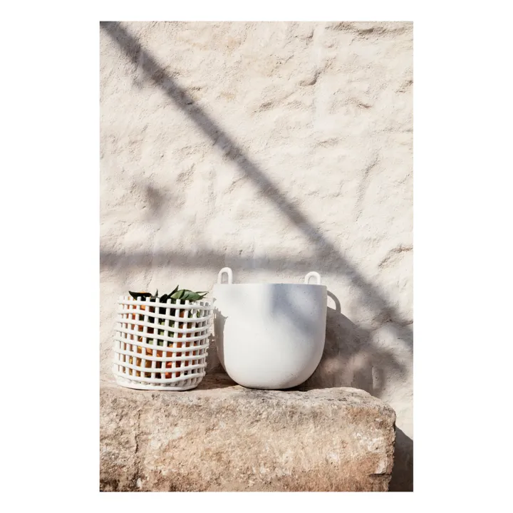 Ferm Living Panier en céramique | Blanc