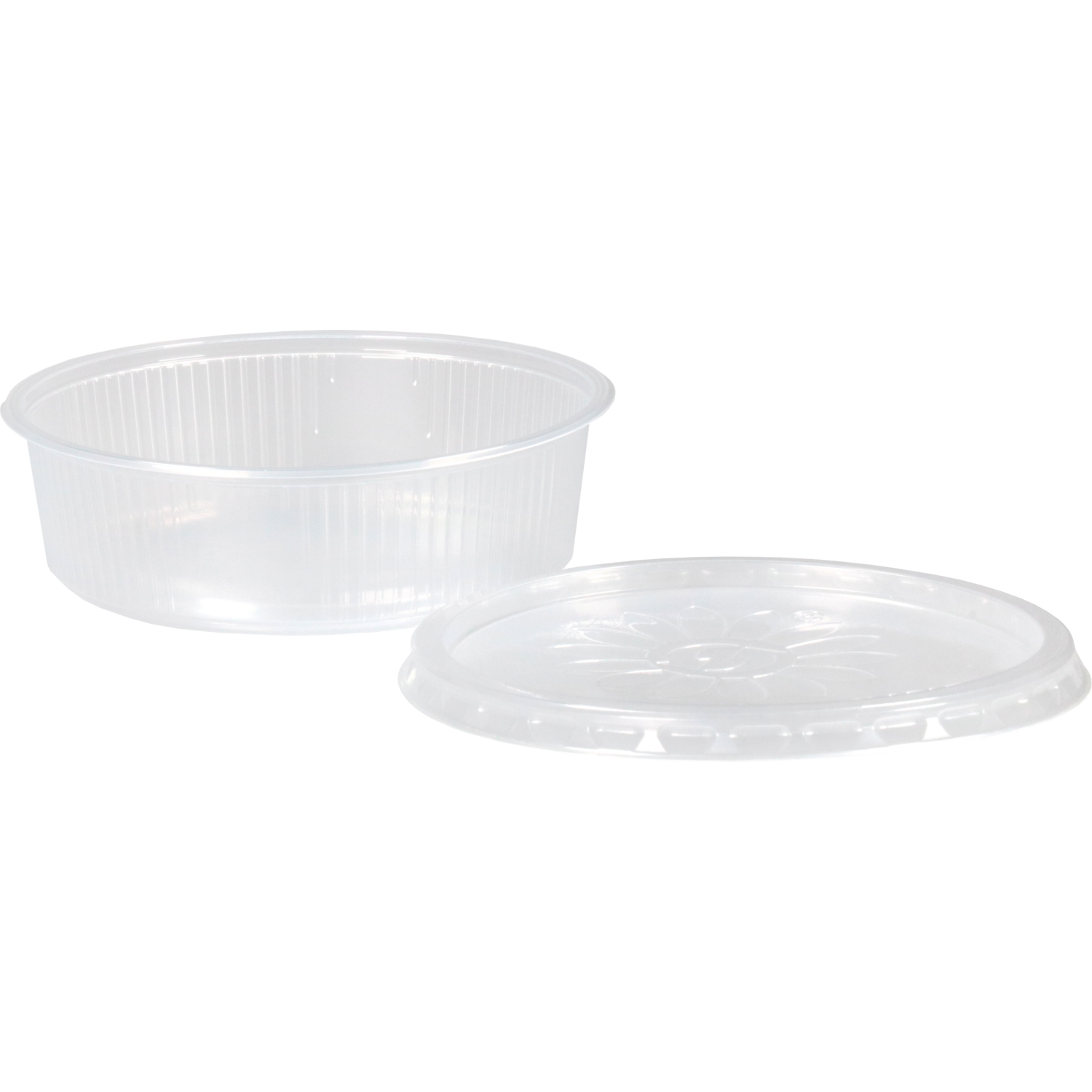 Bak, PP, 125ml, Ø101mm, incl. deksel, 31mm, transparant